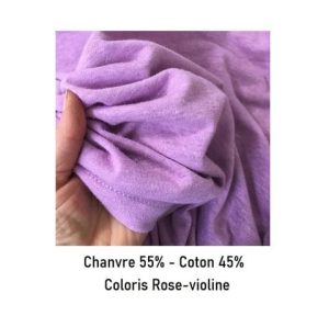 coloris rose du tissu chanvre