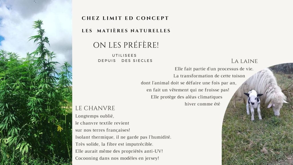 Les matières sur lesquelles je travaille