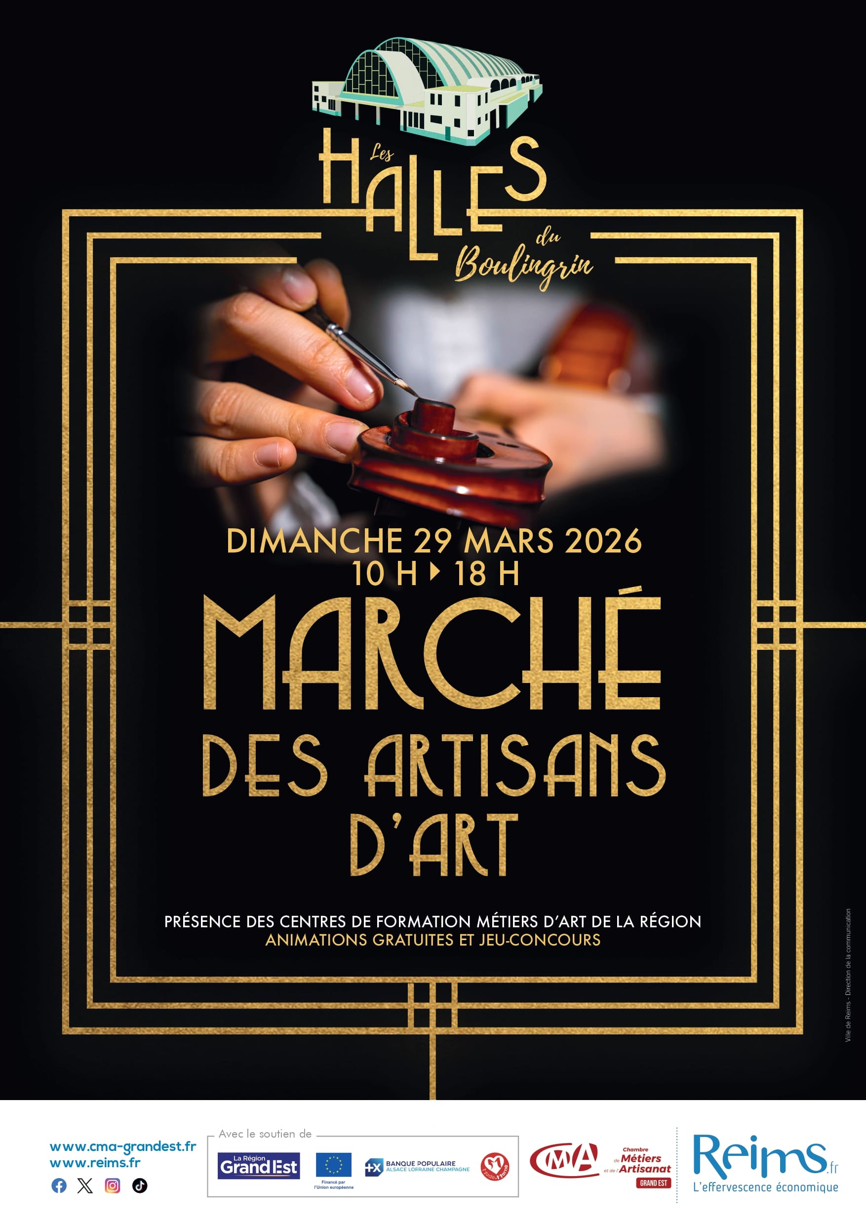 MARCHE DES ARTISAN D'ART - Halles Boulingrin - REIMS